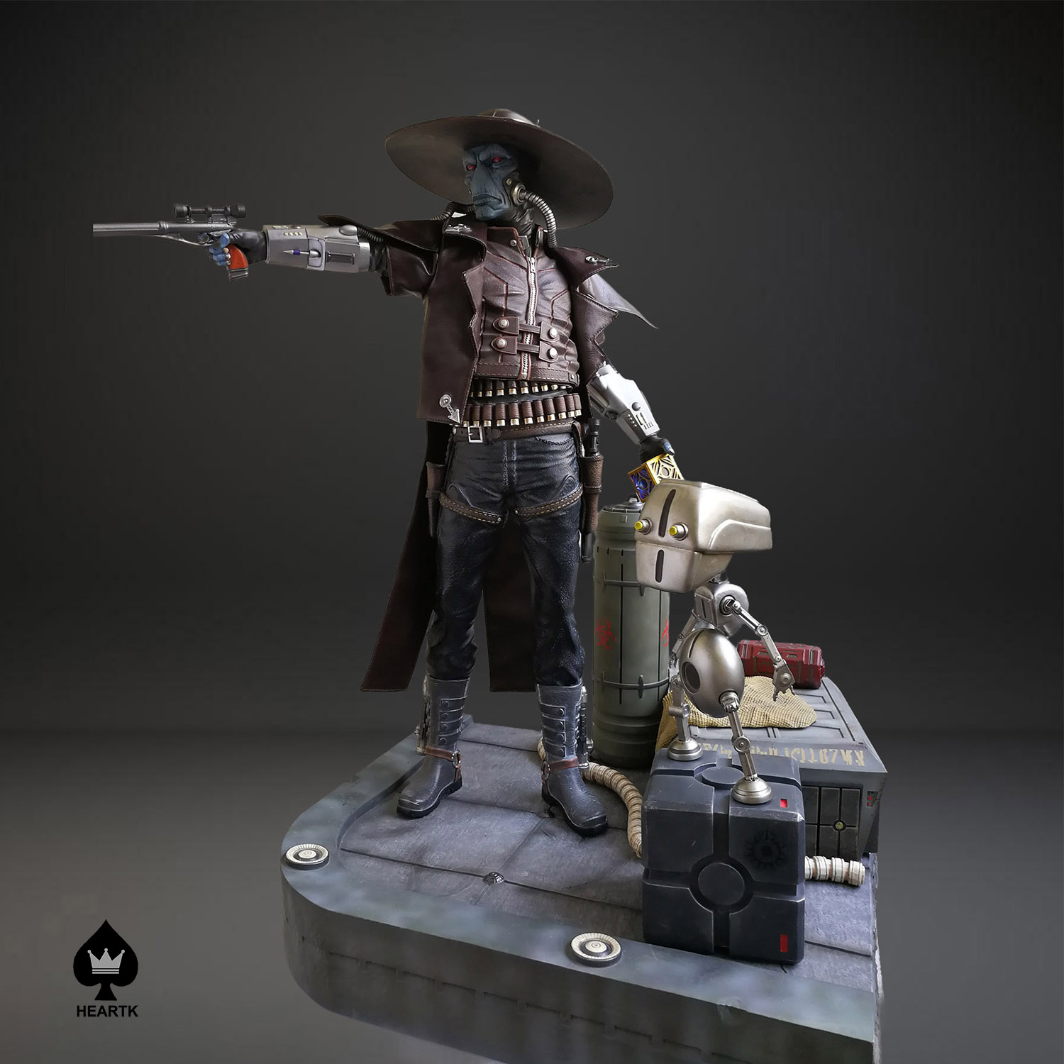 Polystone Sculpture Star Wars Bounty Hunter Cad Bane