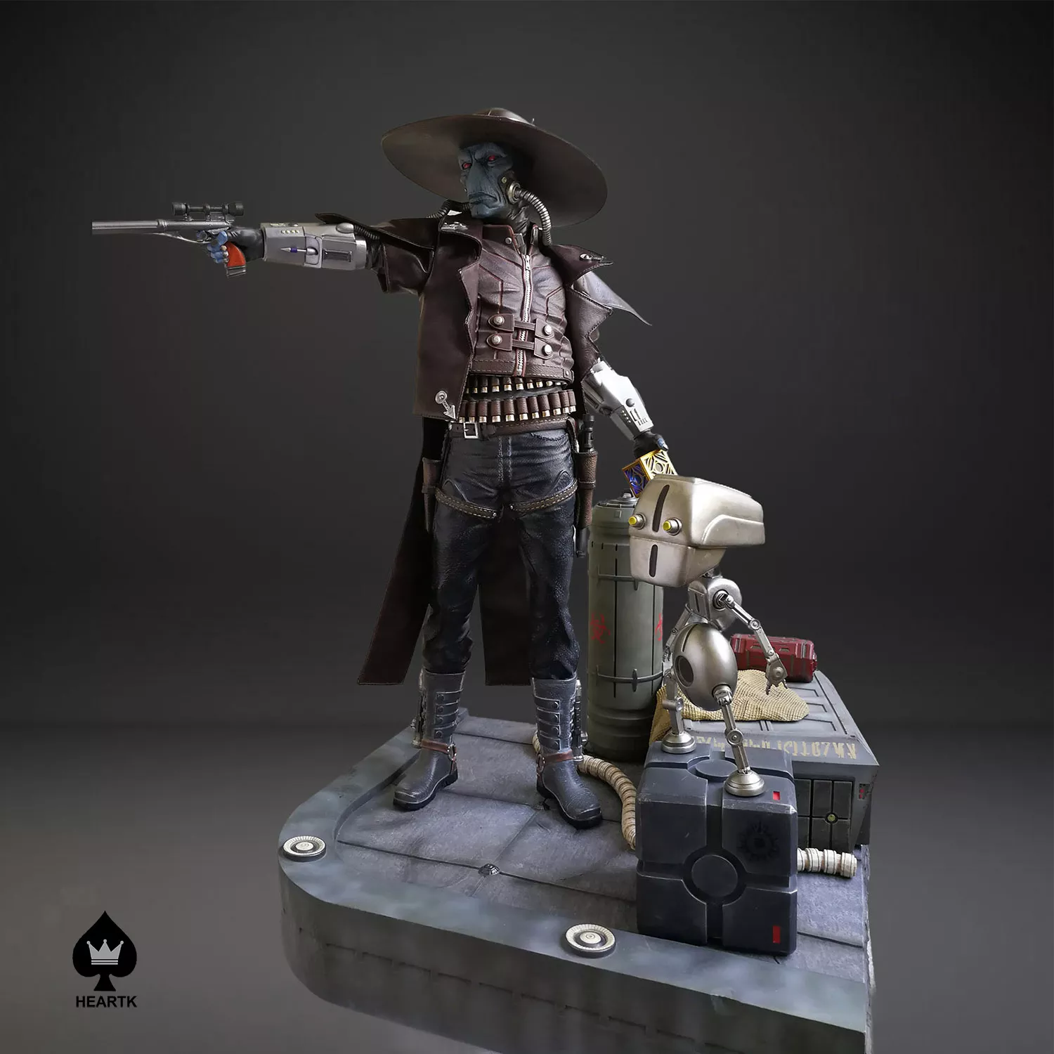Polystone Sculpture Star Wars Bounty Hunter Cad Bane