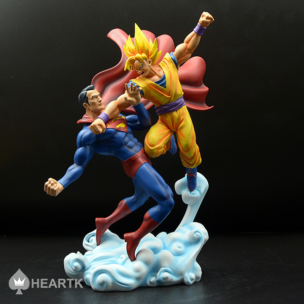 Goku VS SuperMan Statue