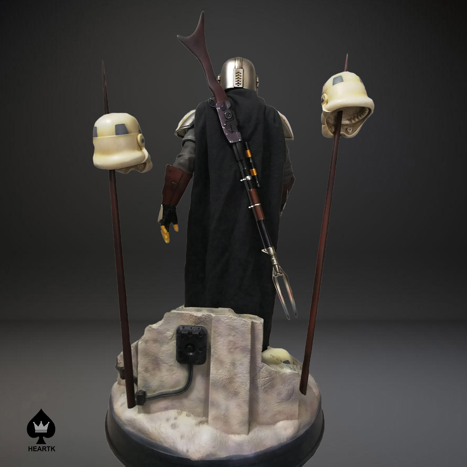 High End Quality Custom Resin Mando Mandalorian Statue1/4 Scale